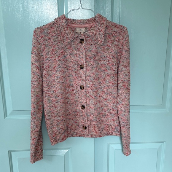 Fat Face Collared Textured Button-front Cardigan - Picture 1 of 4